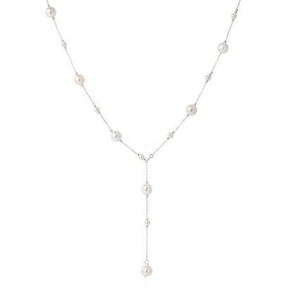 Collana lunga con perle