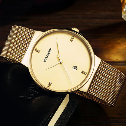Orologio uomo mesh impermeabile