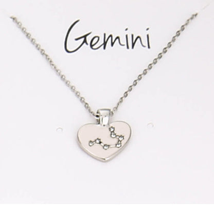 Collana Zodiaco con pendente diamante