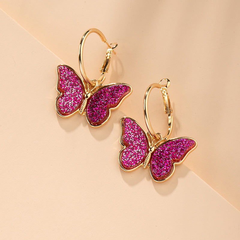 Orecchini farfalla semplici