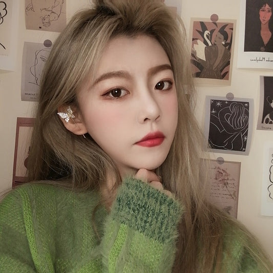 Orecchini farfalla rame zirconi