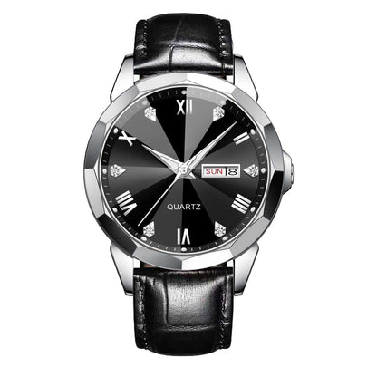Orologio doppio calendario quarzo