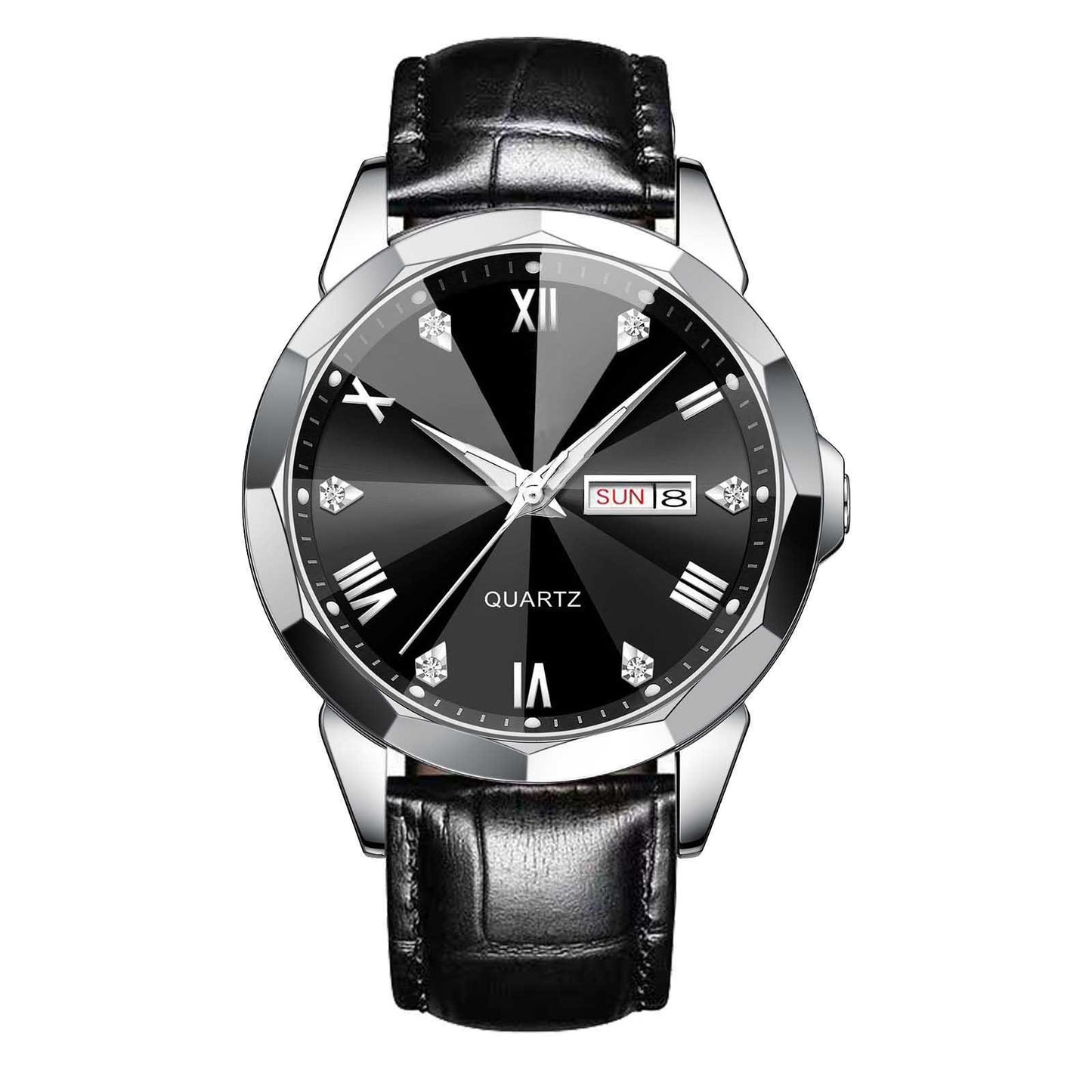 Orologio doppio calendario quarzo