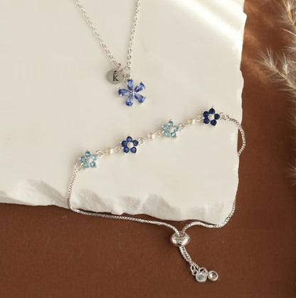 Bracciale perle fiore