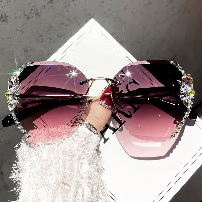 Occhiali da sole protezione UV stile coreano