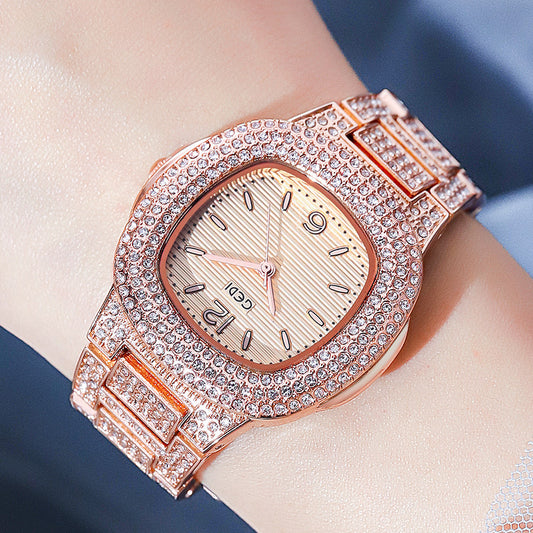 Orologio quadrato acciaio da donna