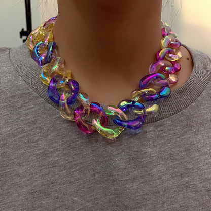 Collana geometrica acrilico