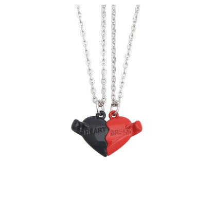 Collana ciondolo cuore magnetico