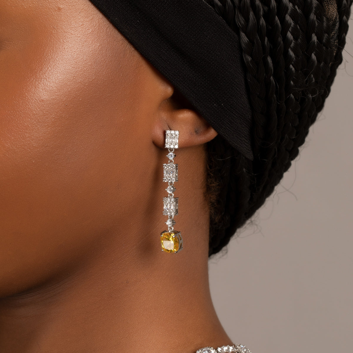 Set collana e orecchini rame zircone