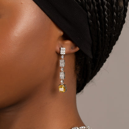 Set collana e orecchini rame zircone