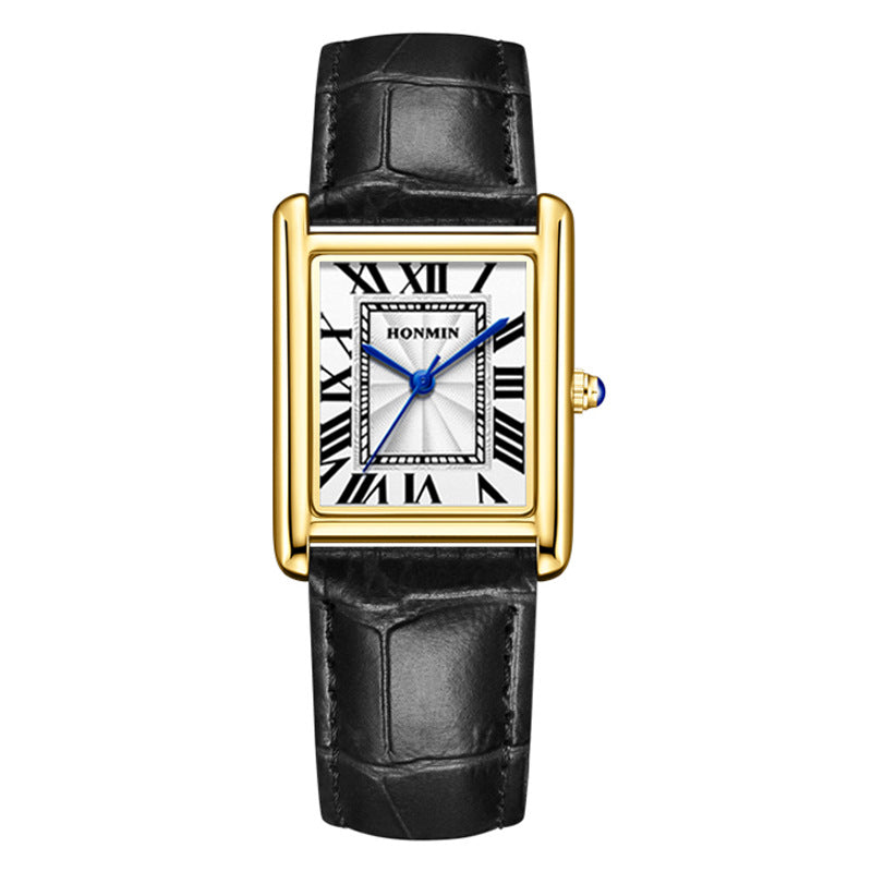 Orologio in pelle impermeabile di coppia