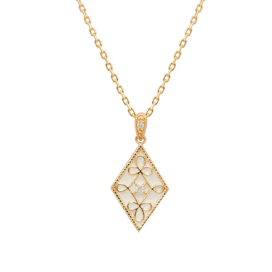 Collana geometrica retrò di lusso