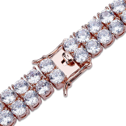 Bracciale doppia fila zirconi