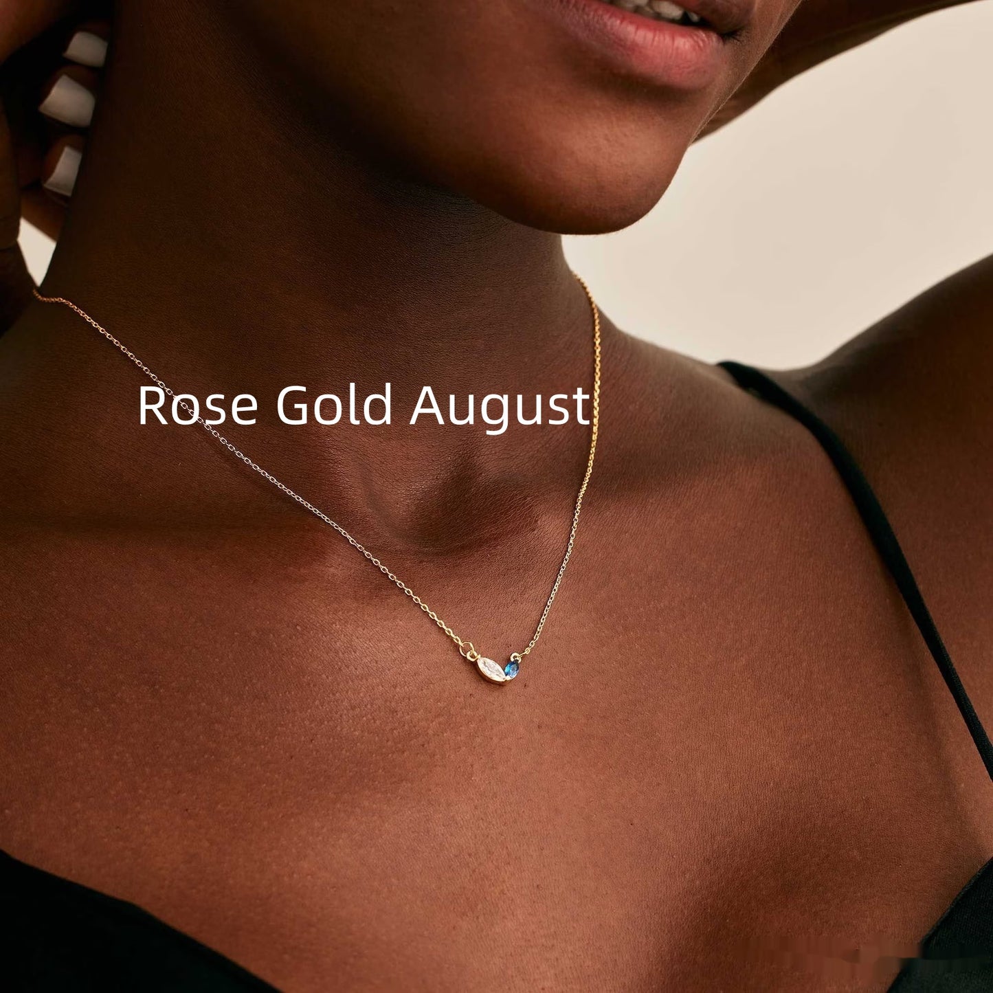 Collana cuore zircone acciaio titanio con pietra natale