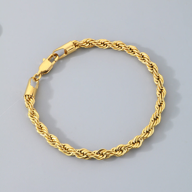 Bracciale catena intrecciata