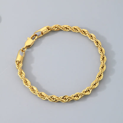 Bracciale catena intrecciata