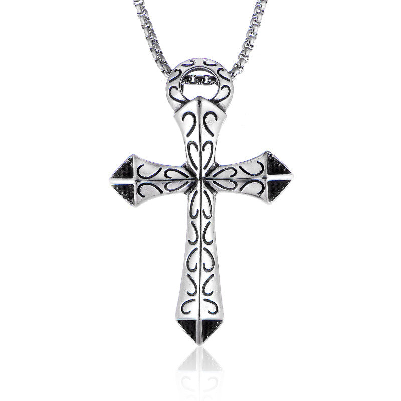 Collana in acciaio inox pendente