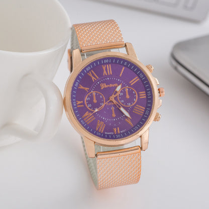 Orologio donna silicone cinturino a maglia