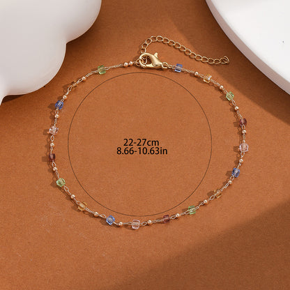 Cavigliera cristalli da donna