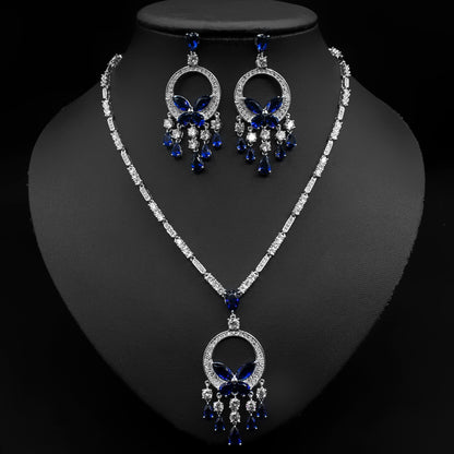 Collana Farfalla Zircone Sposa