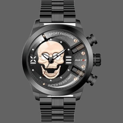 Orologio teschio rotondo