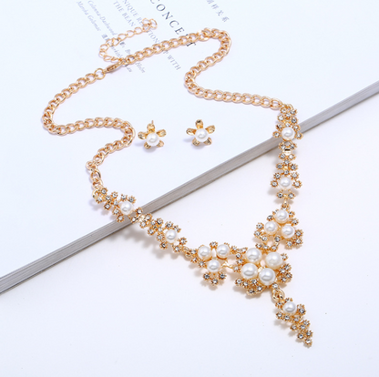 Orecchini perla e strass
