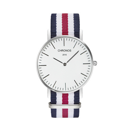 Orologio cinturino intrecciato di coppia