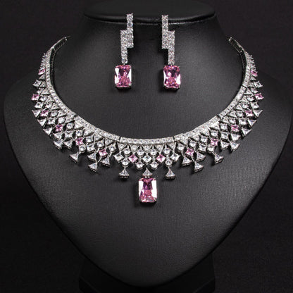 Set collana e orecchini zircone