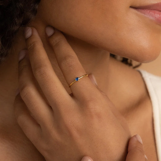 Anello Cuore Pesca Zirconi