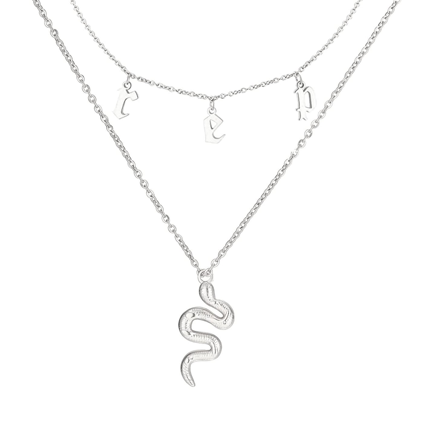 Collana con lettere titanio