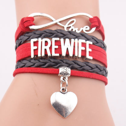 Bracciale multi-strato in pelle