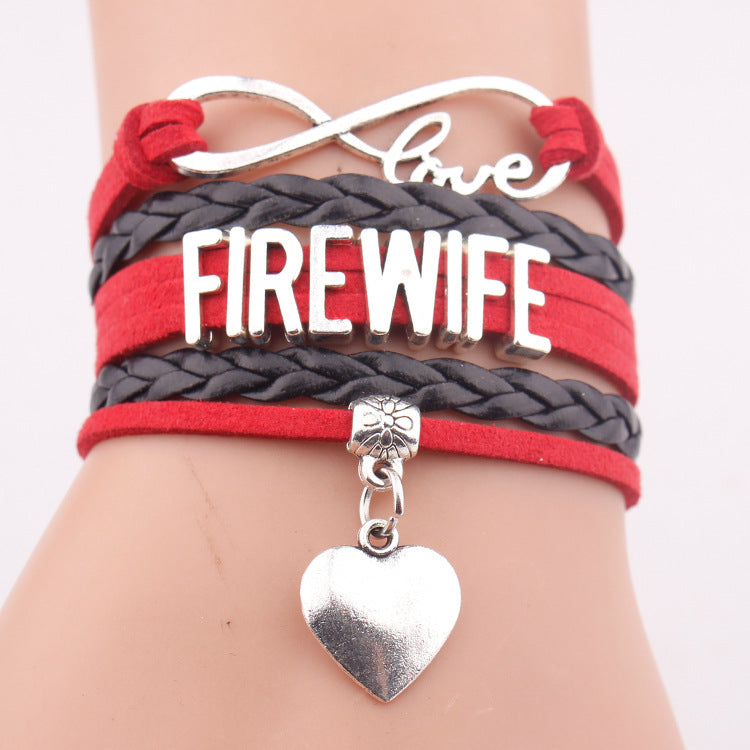Bracciale multi-strato in pelle