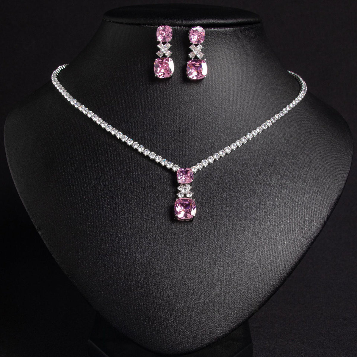 Orecchini quadrato zircone sposa