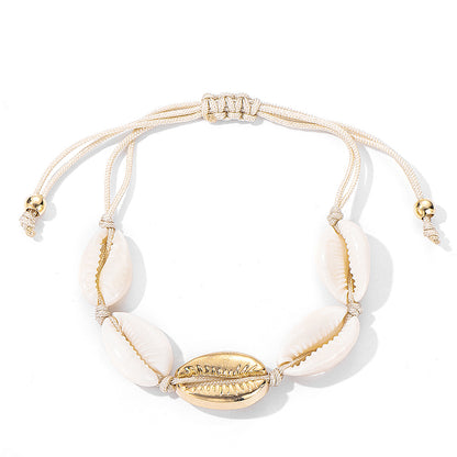 Collana conchiglia nodi