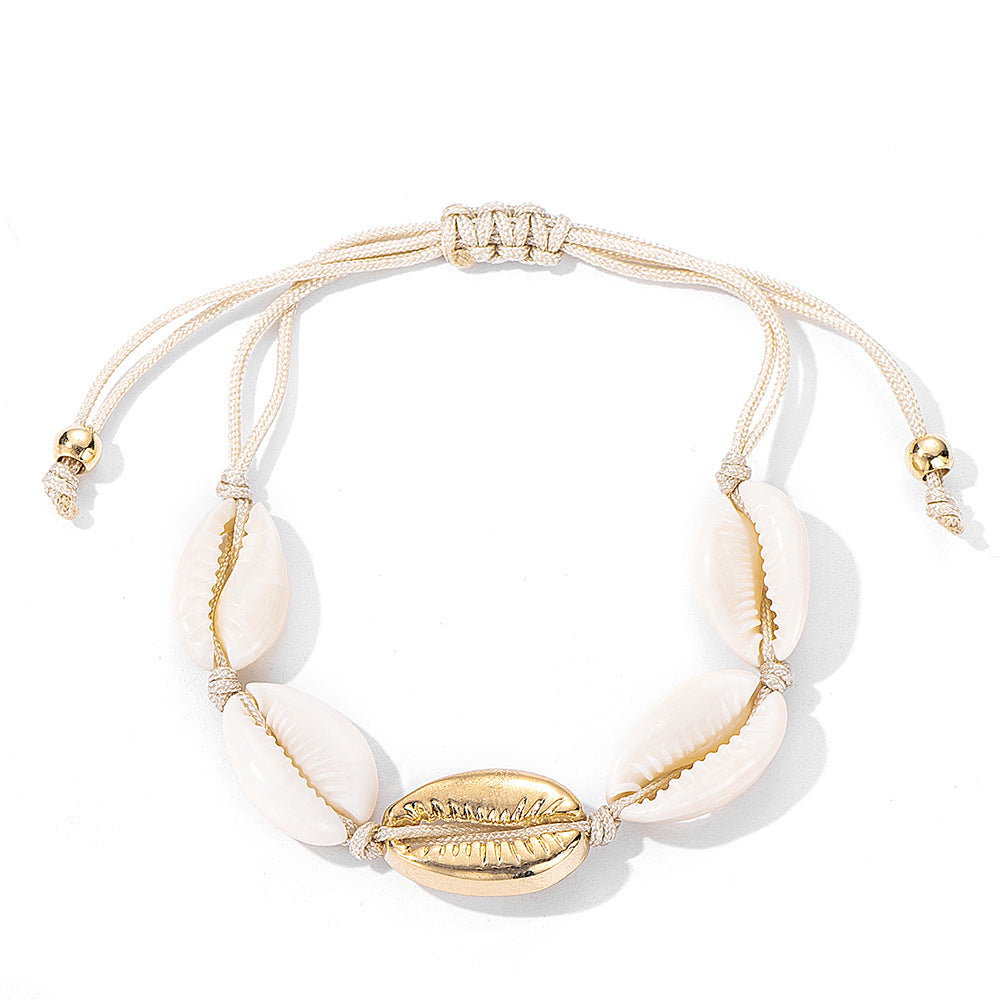 Collana conchiglia nodi