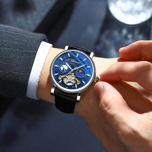 Orologio tourbillon fase lunare luminoso