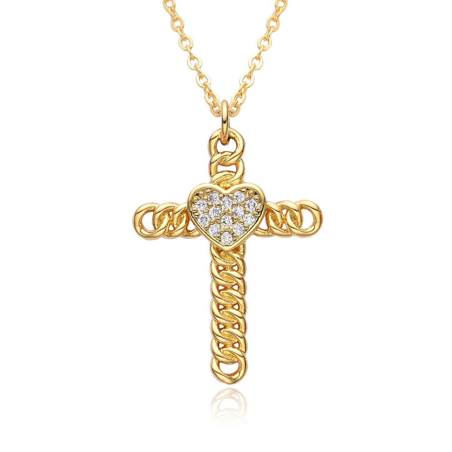 Collana rame zirconi micro da donna