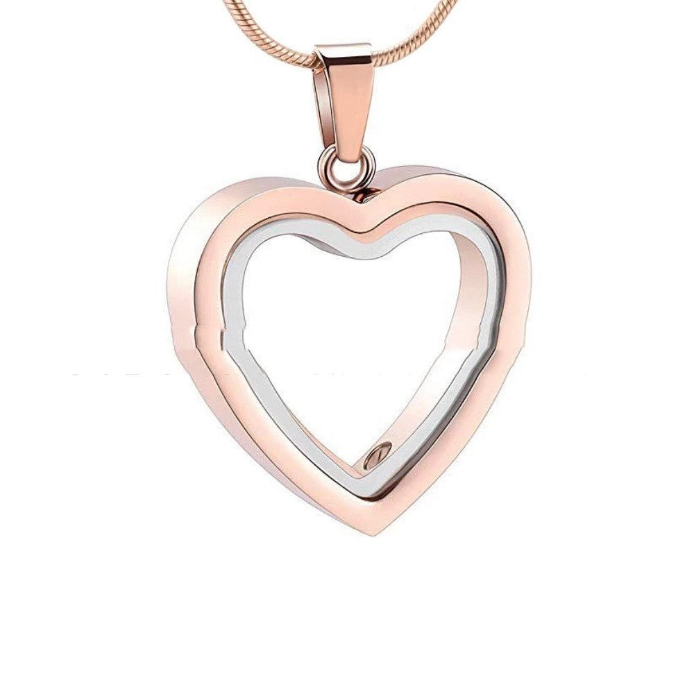 Ciondolo cuore in acciaio