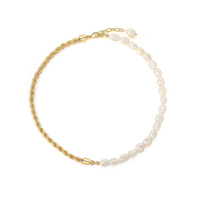Collana perle barocche vintage naturali