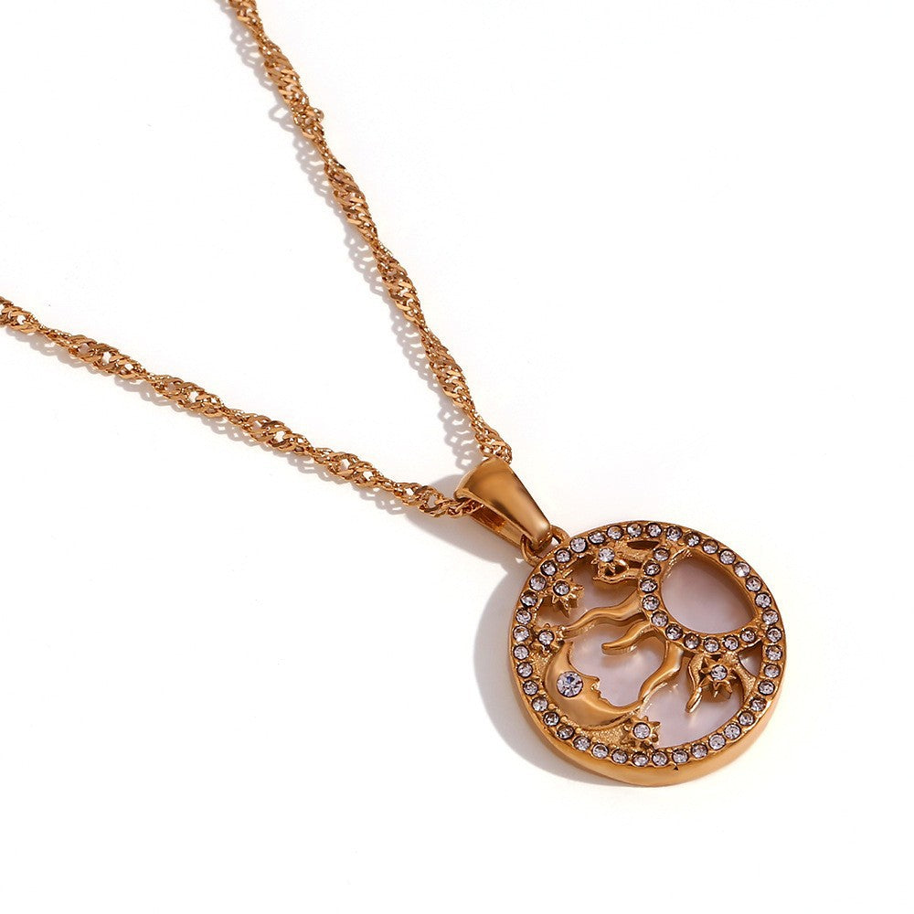 Collana retrò in acciaio