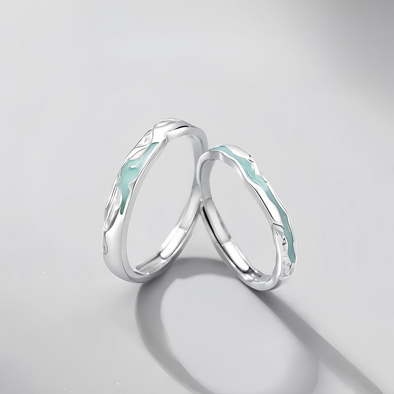 Anello coppia argento