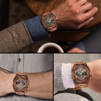 Orologio in legno al quarzo classico