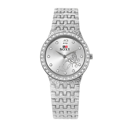 Orologio fiori e farfalle