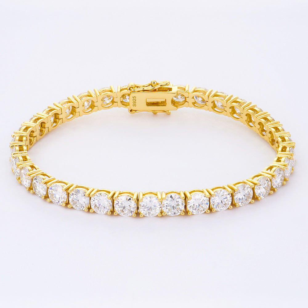 Bracciale moissanite argento da ragazza