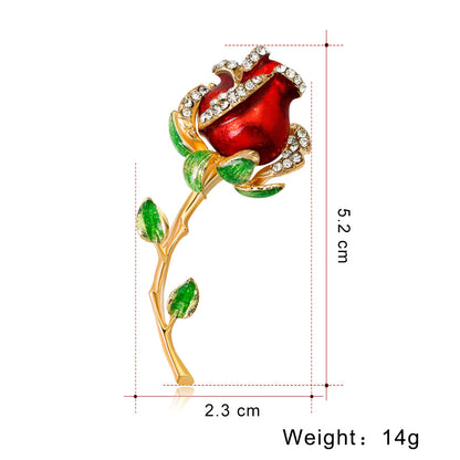 Spilla fiore rosa corsage