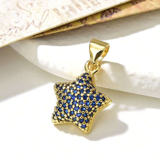 Pendente pentagramma zircone