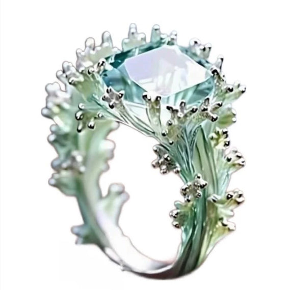 Anello corallo marino