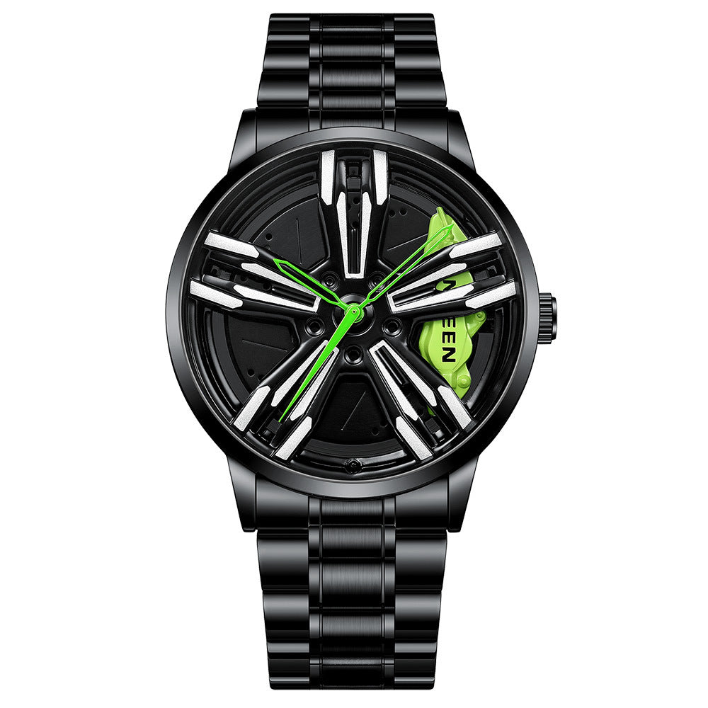 Orologio uomo tema locomotiva