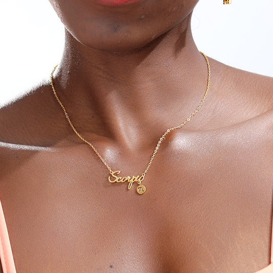Collana con pendente zodiaco
