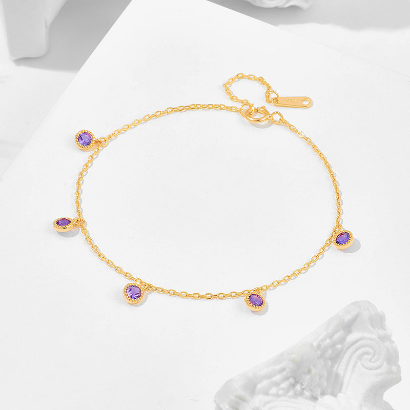 Bracciale argento e oliva